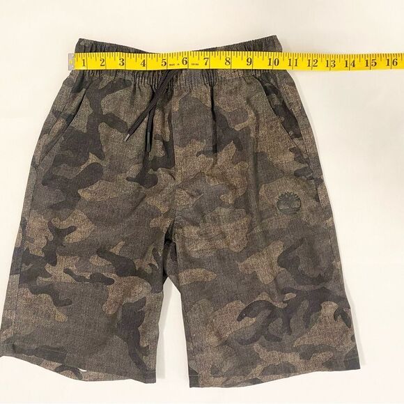 Timberland Boys' Amphibian 2-Way Stretch Pull-On Shorts camo size small (8) - Picture 9 of 10